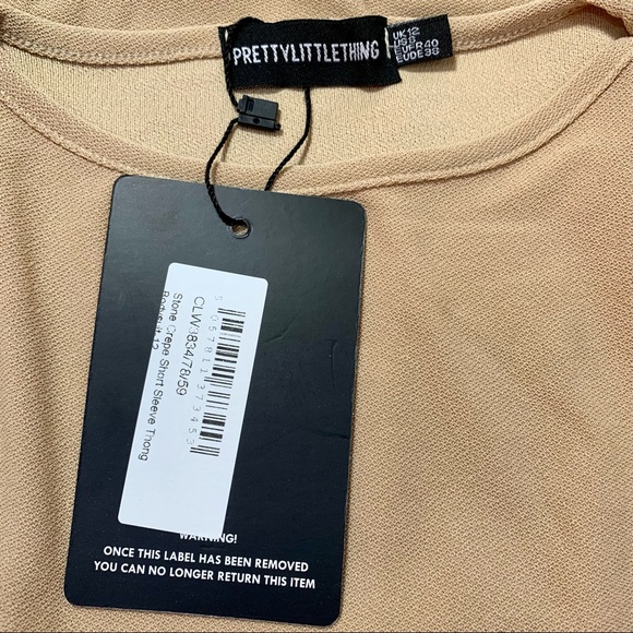 🆕 PrettyLittleThing Tan Bodysuit - Picture 7 of 9